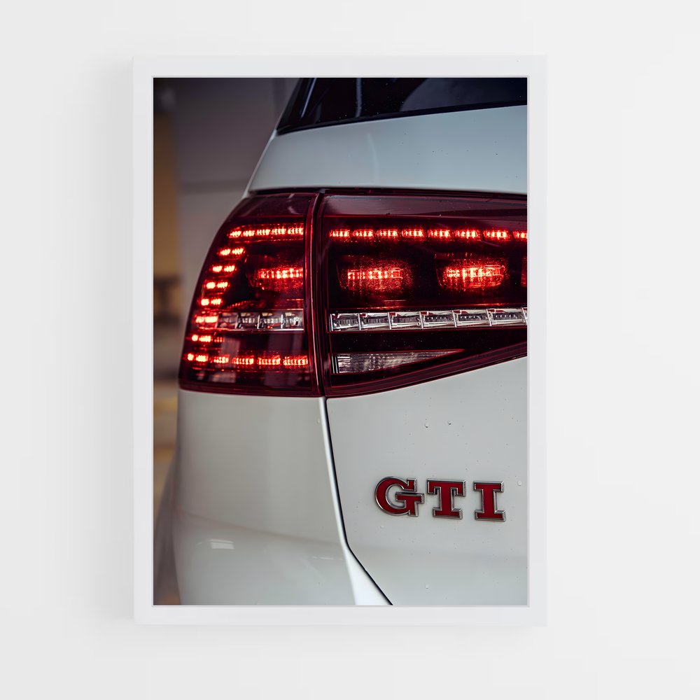 Poster GTI Blitz – affiche Volkswagen (vue 3)